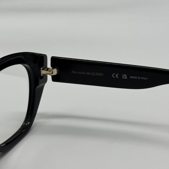 NEW ALEXANDER MCQUEEN EYEGLASSES, ALEXANDER MCQUEEN AM0410O 001 - Picture 9 of 10